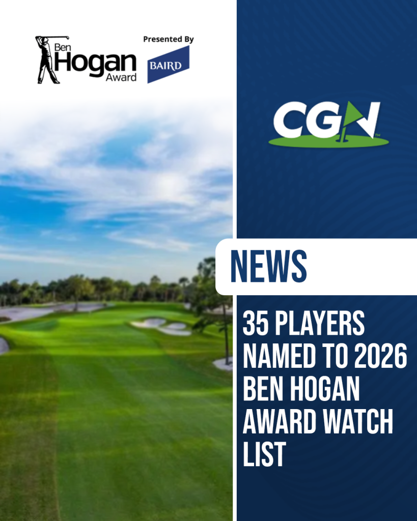 35 Players Named to the 2026 Ben Hogan Award Watch List